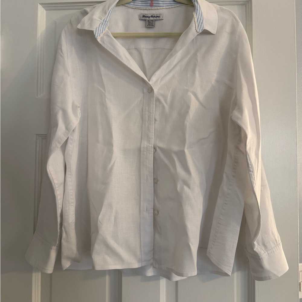 Tommy Bahama White Button-Up Shirt
